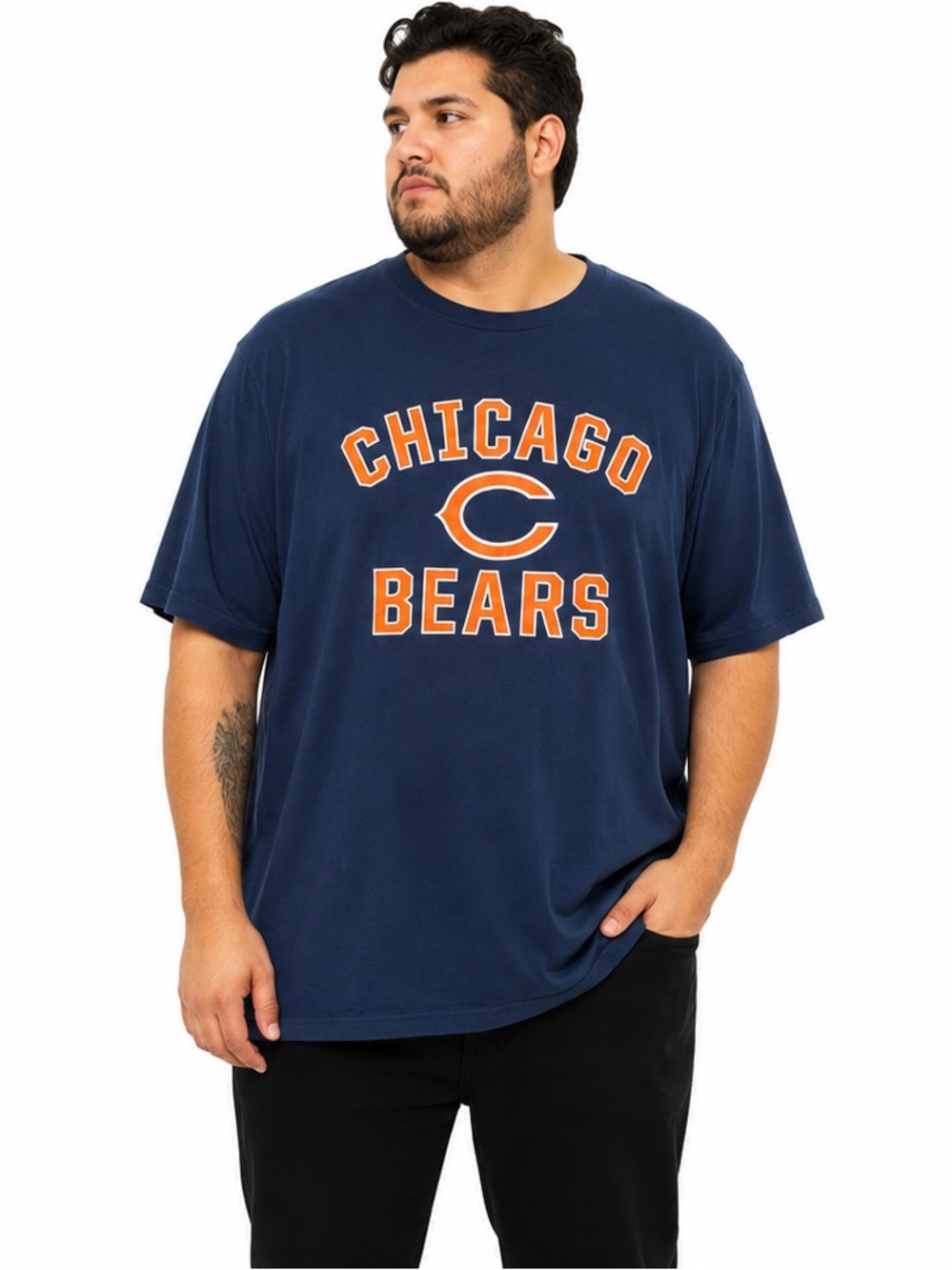 NFL Chicago Bears Fanatics Pro Line 2XL Blue Graphic T-Shirt Cotton
